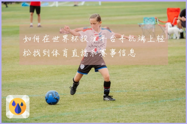 如何在世界杯投注平台手机端上轻松找到体育直播和赛事信息